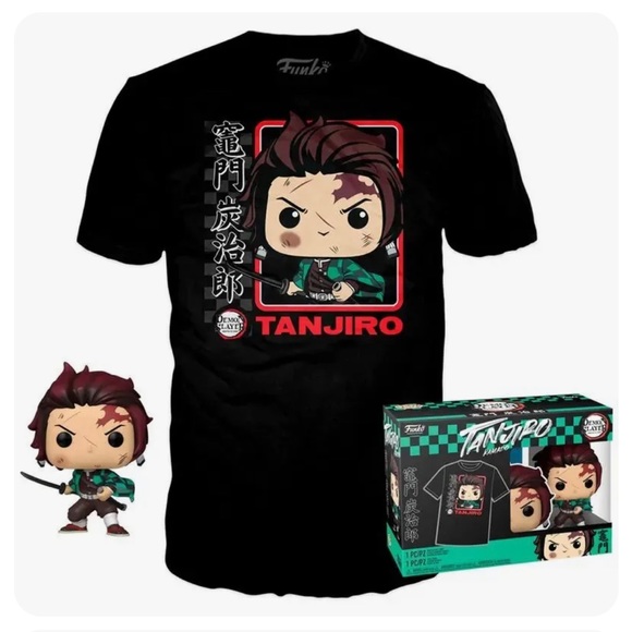 Funko Pop & T- Shirt Demon Slayer Tanjiro XL Tee - Picture 4 of 4
